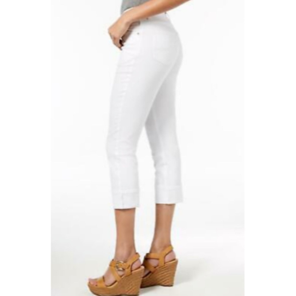 Lee Platinum Fit Size 14 White Capri Jeans Skinny